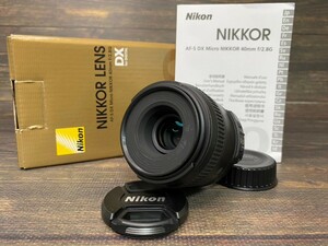 Nikon Nikon AF-S MICRO NIKKOR 40mm F2.8 G DX single burnt point lens origin box attaching #34