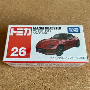 トミカ No.26 マツダ ロードスター 赤箱 ロゴ白字 ベトナム製 タカラトミー　海外並行