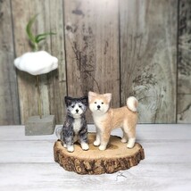 立ち姿秋田犬 ②赤 一体のみ 豆わんこ 羊毛フェルト ハンドメイド ドールハウス ミニチュア ブライス ペット_画像10