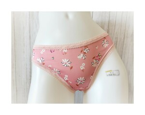 ★新品★ LL Tバック ショーツ ピンクベージュ系 花柄 レース 大きいサイズ セクシーランジェリー