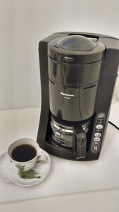 [ operation OK] coffee maker Panasonic NC-A55P full automation liquidation drip 