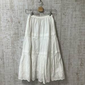 M52◇UNITED ARROWS | ユナイテッドアローズ　ロングスカート　コットン100%　未使用品　ホワイト　サイズ140cm