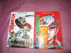 全初版【送料0円】研磨済★★★大いなる逃亡　全2巻・全巻　ももなり高