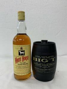 【古酒　スコッチ2本】ホワイトホース　ファインオールドスコッチウイスキー760ml／BIG-T 500ml トマーティン　2本セット　ウイスキー特級