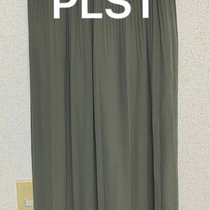 PLST プラステ カーキ プリーツスカート