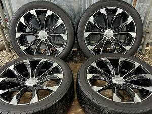 極美品 WALD JARRET ヴァルド ジャレット22インチ ランクル100 200 LX570等に PCD150 5穴 10J+45 305/40R22 YOKOHAMA PARADA X 