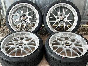 BBS RS-GT 19インチ PCD114.3 5穴 8.5J+43 9.5J+45 RS970 RS971 235/35ZR19 新品タイヤ付 FORGED 鍛造 セダン ミニバン等に