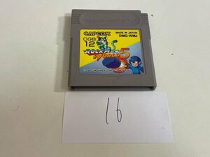 任天堂　GB　ゲームボーイ　ソフトのみ　 接点洗浄済 ロックマン ワールド 5 SAKA16