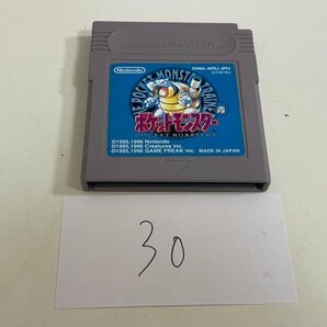 任天堂 GB ゲームボーイ ソフトのみ  接点洗浄済 ポケットモンスター 青 SAKA30の画像1