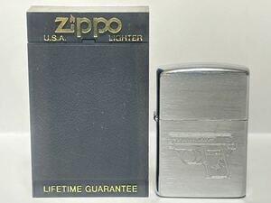 (35) ZIPPO ジッポ ジッポー オイルライター COLT コルト 銃 ガン ケース付き シルバー系 喫煙グッズ