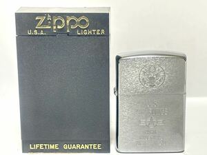 (40) ZIPPO ジッポ ジッポー オイルライター U.S. AIR FORCE PACAF KADENA AB 313TH AIR DIV ケース付き シルバー系 喫煙グッズ