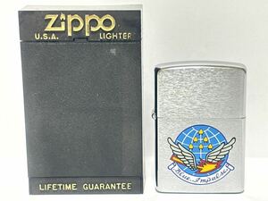 (47) ZIPPO ジッポ ジッポー オイルライター Blue Impulse ブルーインパルス ケース付き シルバー系 喫煙グッズ