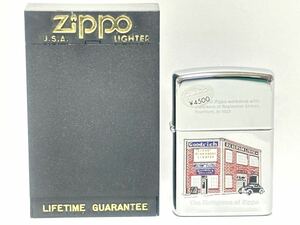 (56) ZIPPO ジッポ ジッポー オイルライター The Birthplace of Zippo ケース付き シルバー系 喫煙グッズ