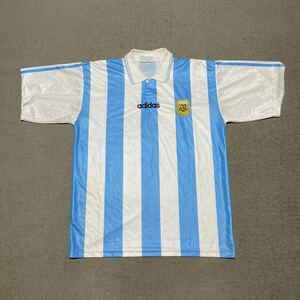 adidas アディダス サッカー アルゼンチン代表 94 home レプリカ ユニフォーム シャツ M 1994 アメリカ ワールドカップ マラドーナ