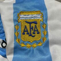 adidas アディダス サッカー アルゼンチン代表 94 home レプリカ ユニフォーム シャツ M 1994 アメリカ ワールドカップ マラドーナ_画像5