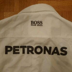 非売品 2016 メルセデス AMG ペトロナス F1チーム 支給品 チームスタッフ 長袖 ピットシャツ Lサイズ HUGO BOSS L.ハミルトン/N.ロズベルグの画像8