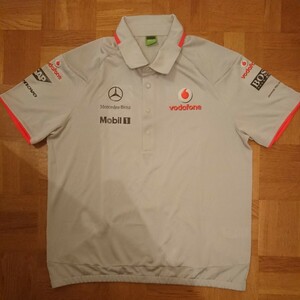  не продается 2008 Vodafone McLAREN Mercedes F1 команда предметы снабжения рубашка-поло XL размер Johnny War машина HUGO BOSS L. Hamilton 