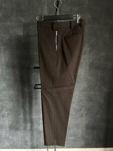 ■junhashimoto P52 TUCK LESS PANTS USED品 BROWN タックレスパンツ ブラウン 茶