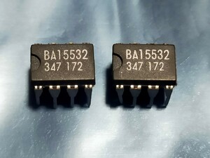 ROHM BA15532 (Low Noise Operational Amplifier) 2個 新品未使用 長期保管品 リード曲がりあります