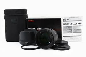 ★☆ 極上品！ SIGMA シグマ 85mm F1.4 EX DG HSM キヤノン用 箱付 ★☆