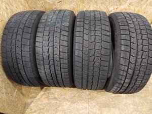 [石] 冬タイヤ 225/55R17 ダンロップ WINTER MAXX WM02 2022年製 4本SET ★ 個人宅不可 北海道発 中古品 スタッドレス ★