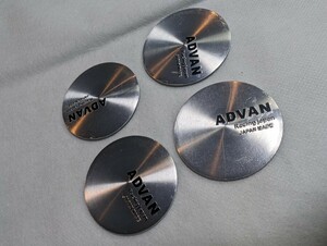 ADVAN 4枚 48mm エンブレム ホイールキャップ