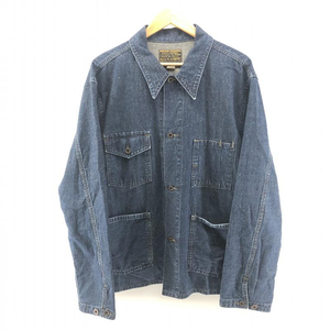 【中古】RRL インディゴカバーオール サイズL 7379-8150 ラルフローレン[240024462645]