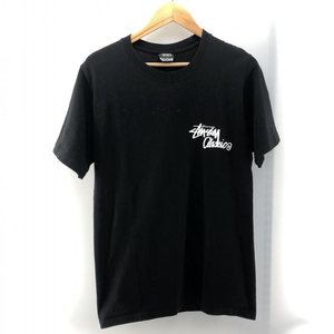 【中古】STUSSY ローマの休日 Tシャツ サイズS ブラック　ステューシー[240024463470]
