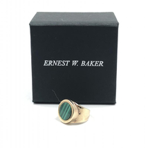 【中古】ERNEST W. BAKER マラカイトストーンリング 24Kメッキ 925シルバー 11.5号 アーネスト ダブリュー ベイカー[240024461735]_画像9