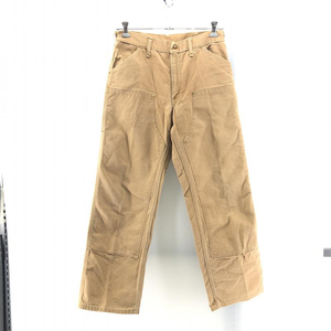 【中古】Carhartt 80s ダブルニー ペインターパンツ キャメル W34L36 状態考慮 カーハート[240024463759]