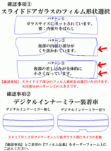 ヴェルファイア 30系　高品質スモークウィンドウフィルム　ルミクールSD　UVカット99%（紫外線）　カット済みカーフィルム_画像3