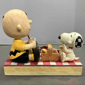 JIM SHORE PEANUTS Picnic Pals フィギュア スヌーピー/チャーリーブラウン/ウッドストック(12-08-02)の画像3