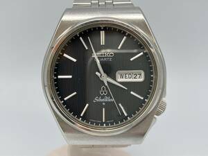 SEIKO シルバーウェーブ 7546-802J 腕時計 デイデイト 黒文字盤 セイコー クォーツ 店舗受取可