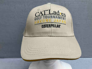 Caterpillar キャタピラー メンズ キャップ 帽子 ベージュ ロゴ フリーサイズ