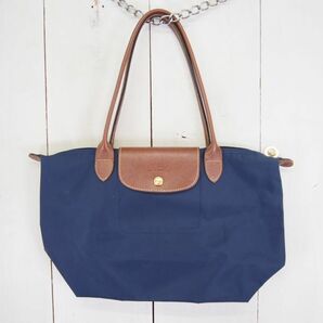 ロンシャン LONGCHAMP ルプリアージュ LE PLIAGE 舟形ナイロントートバッグ/ネイビーの画像1