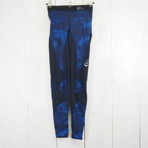 シースリーフィット C3fit カモフラージュ柄 スポーツタイツ 3FW14327(Women’s/L)ネイビーブラック