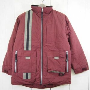 80s 90s エルエルビーン L.L.Bean 中わた入り ナイロンジャケット キッズ(Ｌ/14-16)ボルドー