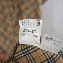 バーバリーブルーレーベル BURBERRY BLUE LABEL 1Pノバチェック柄半袖シャツワンピース(38)ベージュ_画像4