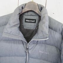 マーモット Marmot 700Fill フルジップ ナイロン ダウンジャケット(XL)グレー_画像2