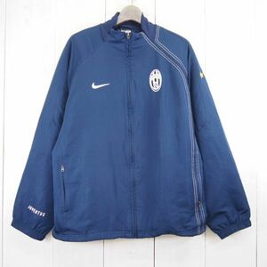 ナイキ NIKE サッカー ユベントス JUVENTUS 裏地メッシュトラックジャケット*ジャージトップ(M)ネイビー