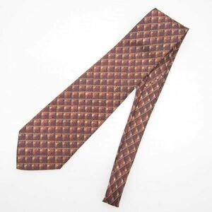  I m Pro duct Issey Miyake im product total pattern silk necktie / brown group / made in Japan 