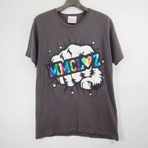 ギャラクシー × ももクロ galaxxxy ももいろクローバーZ MMCL&#9829Z コラボTシャツ*箱推しブラック(L)チャコールグレー