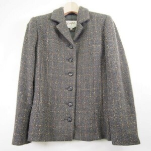  Scapa Scapa OF SCOTLAND.. pattern lady's wool jacket (38) gray 
