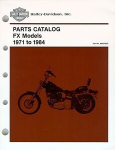 1977 Harley FX SHOVEL ハーレー ショベル Web パーツ カタログ パーツ リスト