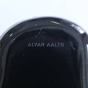4449 アアルトベース 120mm ブラック 古いコバルトブルー イッタラ iittala フラワーベース 花瓶の画像2