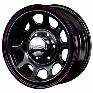 【1本組】ハイエース 200系 ホイール単品 DAYTONA-RS NEO ブラック 16インチ×6.5J＋38 6穴