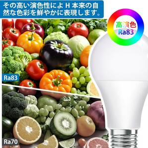 LED電球 E26口金 100W形相当 昼白色 5000K 1710ルーメン 広配光 密閉器具対応 高輝度 断熱材施工器具対応 省エネ PSE認証済み 6個の画像4