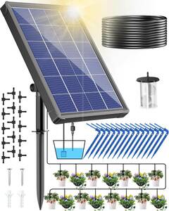 NFESOLAR ソーラー 自動 灌水器 水やり器 観葉植物 ベランダ 水やり タイマー 自動散水 自動水やり機 自動水やり 自動給水器