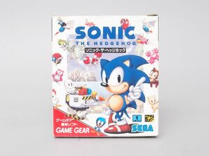 GAME GEAR Game Gear soft [ Sonic * The * Hedgehog ] box manual attaching . operation not yet verification 