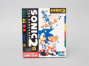 GAME GEAR Game Gear soft [ Sonic * The * Hedgehog 2] box manual attaching . operation not yet verification 